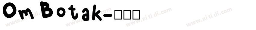 Om Botak字体转换